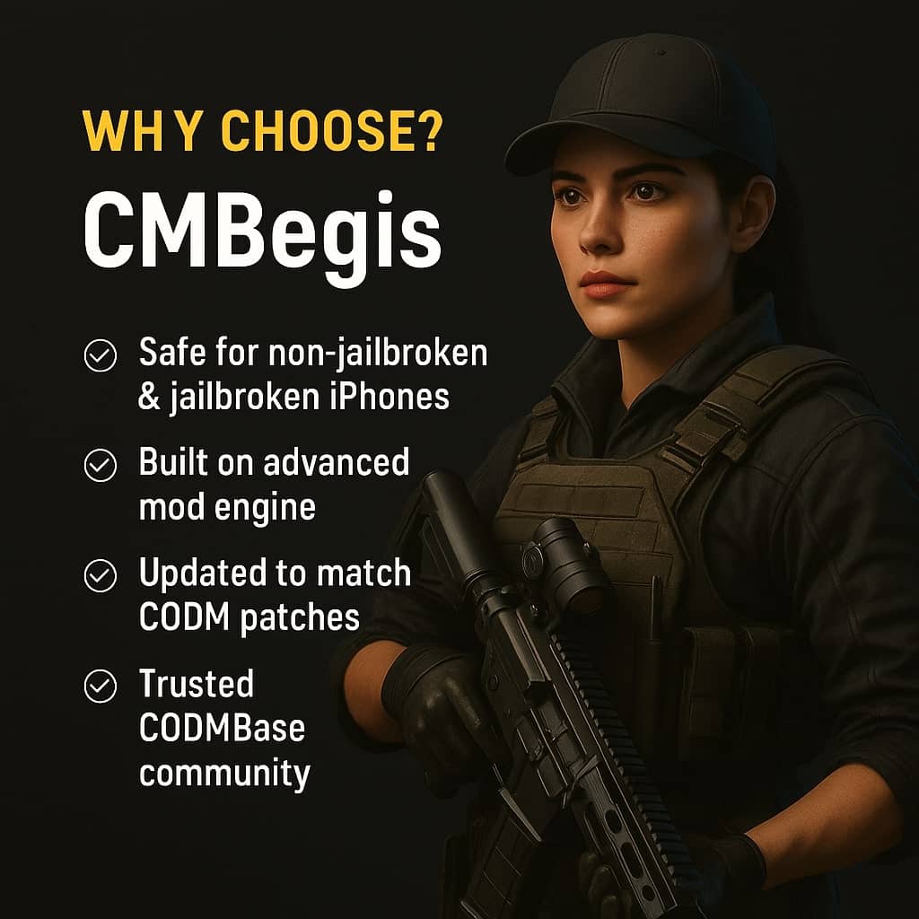 Why choose CMBegis COD Mobile Hack mod menu cheat